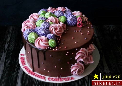 تزیین کیک تولد با خامه